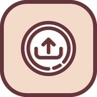Upload Line filled sliped Icon vector