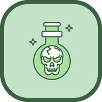 Potion Line filled sliped Icon vector