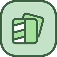 Transparent Line filled sliped Icon vector