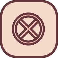 Block 2 Line filled sliped Icon vector