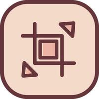 Expand crop resize Line filled sliped Icon vector