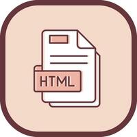Html Line filled sliped Icon vector