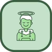 Angel Line filled sliped Icon vector