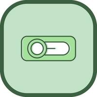 Switch Line filled sliped Icon vector