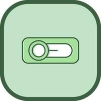 Switch Line filled sliped Icon vector