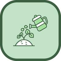 Watering Line filled sliped Icon vector