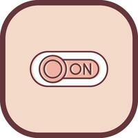 On Line filled sliped Icon vector