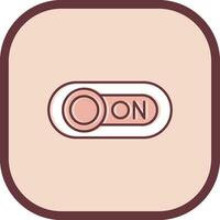 On Line filled sliped Icon vector