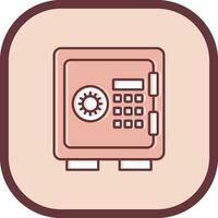Lockers Line filled sliped Icon vector