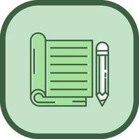 Notebook Line filled sliped Icon vector