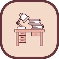 Workspace Line filled sliped Icon vector