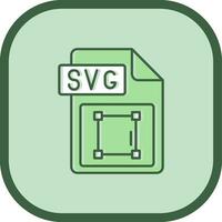 Svg file format Line filled sliped Icon vector