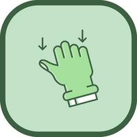 Drag Line filled sliped Icon vector