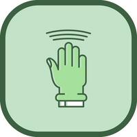 Drag Window Line filled sliped Icon vector