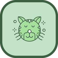 Relieved Line filled sliped Icon vector