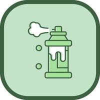 Spray Line filled sliped Icon vector