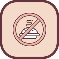 Fasting Line filled sliped Icon vector