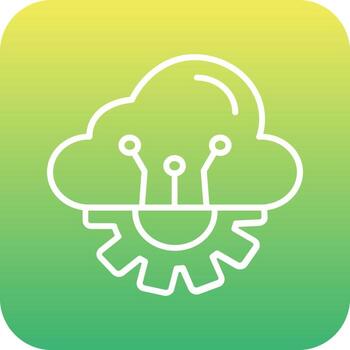 Cloud Computing Vector Icon