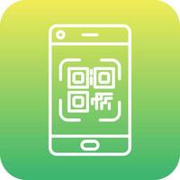 Smartphone Qr Code Vector Icon