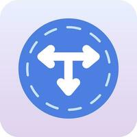 T Junction Vector Icon