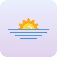 Sunset Vector Icon