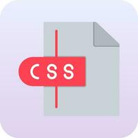 icono de vector de archivo css