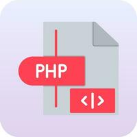 icono de vector de php