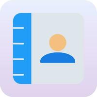 Contact book Vector Icon