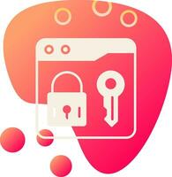 Website Locked Vector Icon