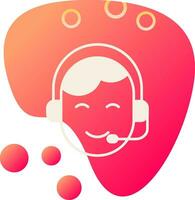 Customer Service Agent Vector Icon