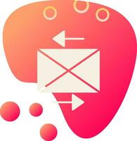 enviar icono de vector de correo