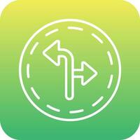 Turn Direction Vector Icon