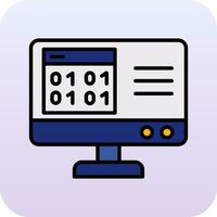 Binary Code Vector Icon