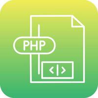 icono de vector de php