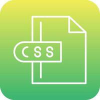 icono de vector de archivo css