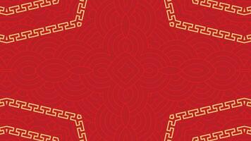 Motion graphic of abstract background with chinese new year. Flat style design. Concept for holiday banner, Chinese New Year Celebration loop background decoration. Seamless Loop. 4K video