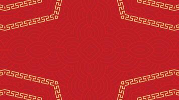 Motion graphic of abstract background with chinese new year. Flat style design. Concept for holiday banner, Chinese New Year Celebration loop background decoration. Seamless Loop. 4K video