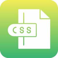 icono de vector de archivo css