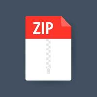 Zip file. Icon for web background design. Email sign. Technology vector illustration. Technology background.