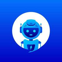 Chatbot icon concept, chat bot or chatterbot. Robot Virtual Assistance Of Website Or Mobile Applications. Vector illustration