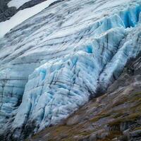 Winter mountains landscape frozen peak glacier photo