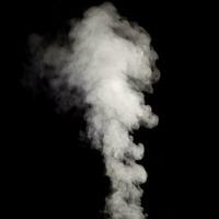 steam Smoke over black background. Fog or steam texture. Hot photo