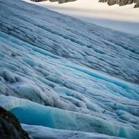 Winter mountains landscape frozen peak glacier photo