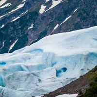 invierno montañas paisaje congelado pico glaciar foto