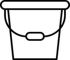 Water Bucket Vector Icon