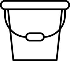 Water Bucket Vector Icon