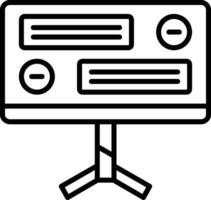 icono de vector de computadora de escritorio