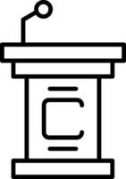 Lectern Vector Icon