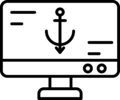 Anchor Text Vector Icon