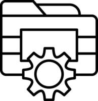Folder Management Vector Icon